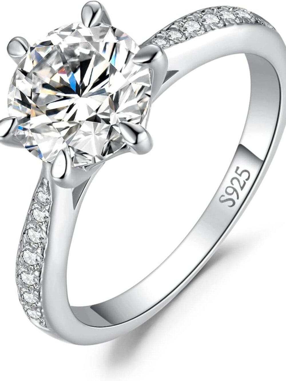 Stunning 1-3ct Moissanite Solitaire Engagement Ring for Women - Elegant